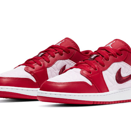 Nike Sko Air Jordan 1 Low SE Rød Quilt